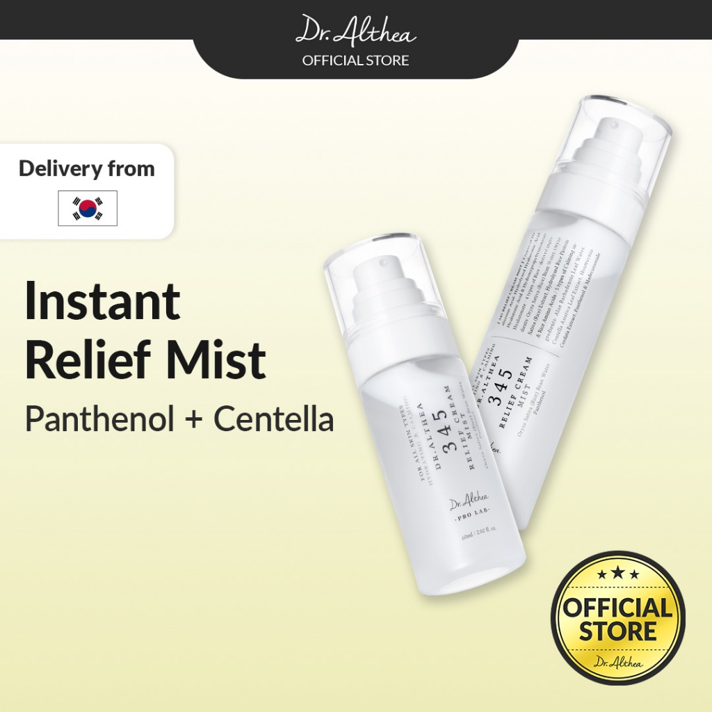 Dr.Althea 345 Relief Cream Mist 60ml / 100ml | Deep Moisturizing Mist, Soothing & Hydrating