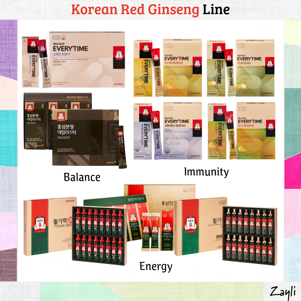 [CheongKwanJang] Korean Red Ginseng CollectionFeverytime & Daily Vital Line