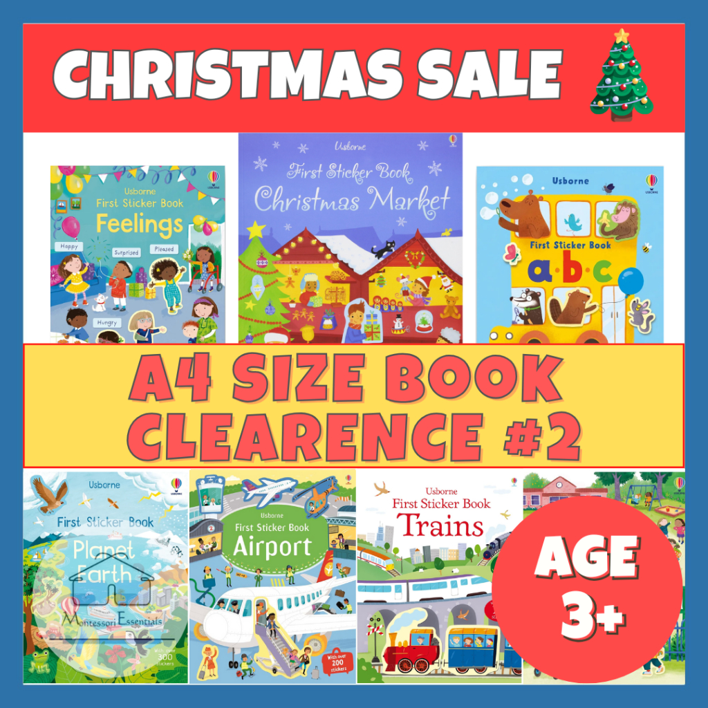 Usborne First Sticker Book 2 หนังสือกิจกรรมการศึกษาสําหรับเด็กต้นการเรียนรู้ของขวัญวันเด็ก