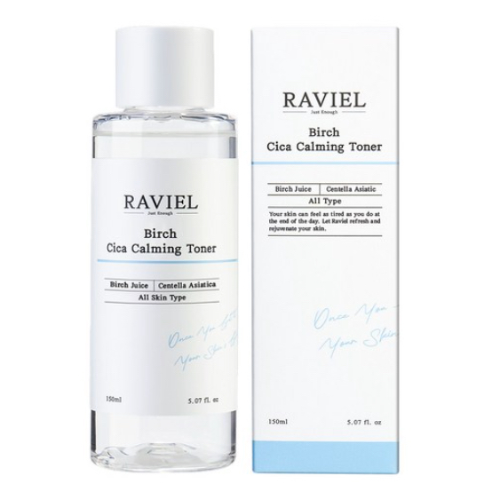 RAVIEL Birch Cica Calming Toner | 150มล | มอยส์เจอร์ แอนด์ ซูทติ้ง บูสท์ | สําหรับผิวแพ้ง่ายและผิวแห