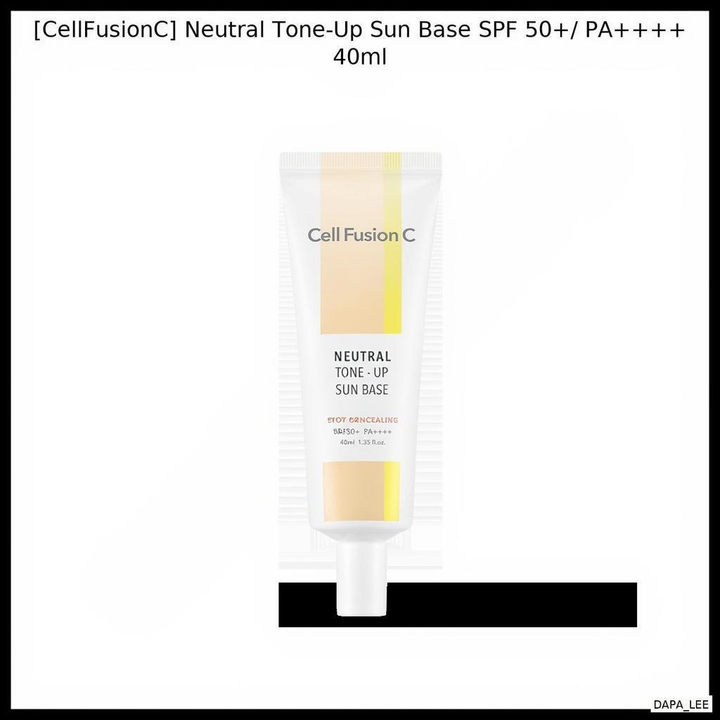 [CellFusionC] Neutral Tone-Up Sun Base SPF 50+/ PA++++ 40ml / Sun Protection, Tone by DAPA_LEE