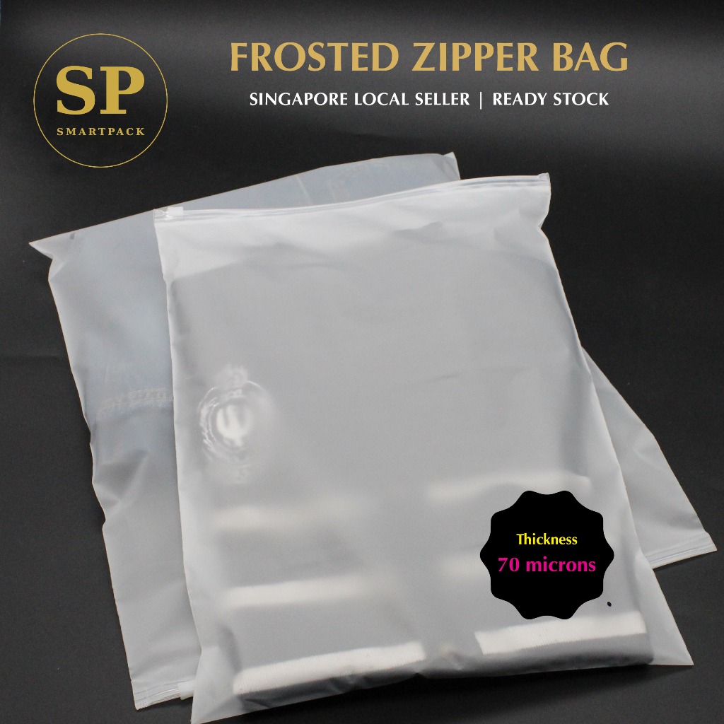Frosted Zipper Bag Zipper Bag Zipper Bag for Clothes Zipper Bag Zip Lock Bag Matt Zipper Bag