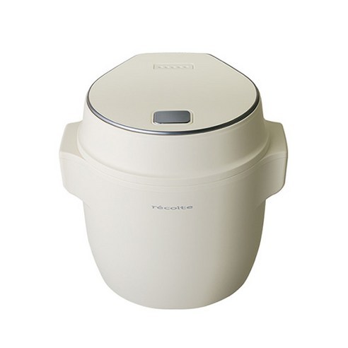 Recolte Compact Rice Cooker Mini Multi Cooker 1–2 คนสีขาว