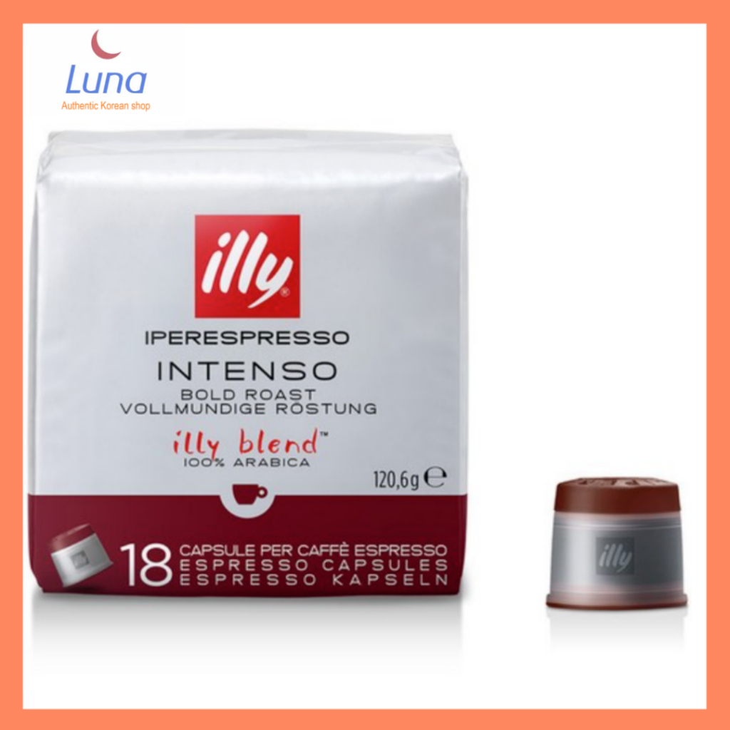 [illy] Coffee Dark Roast Espresso Capsules - 18 Count (ตัวละ 6.2g)