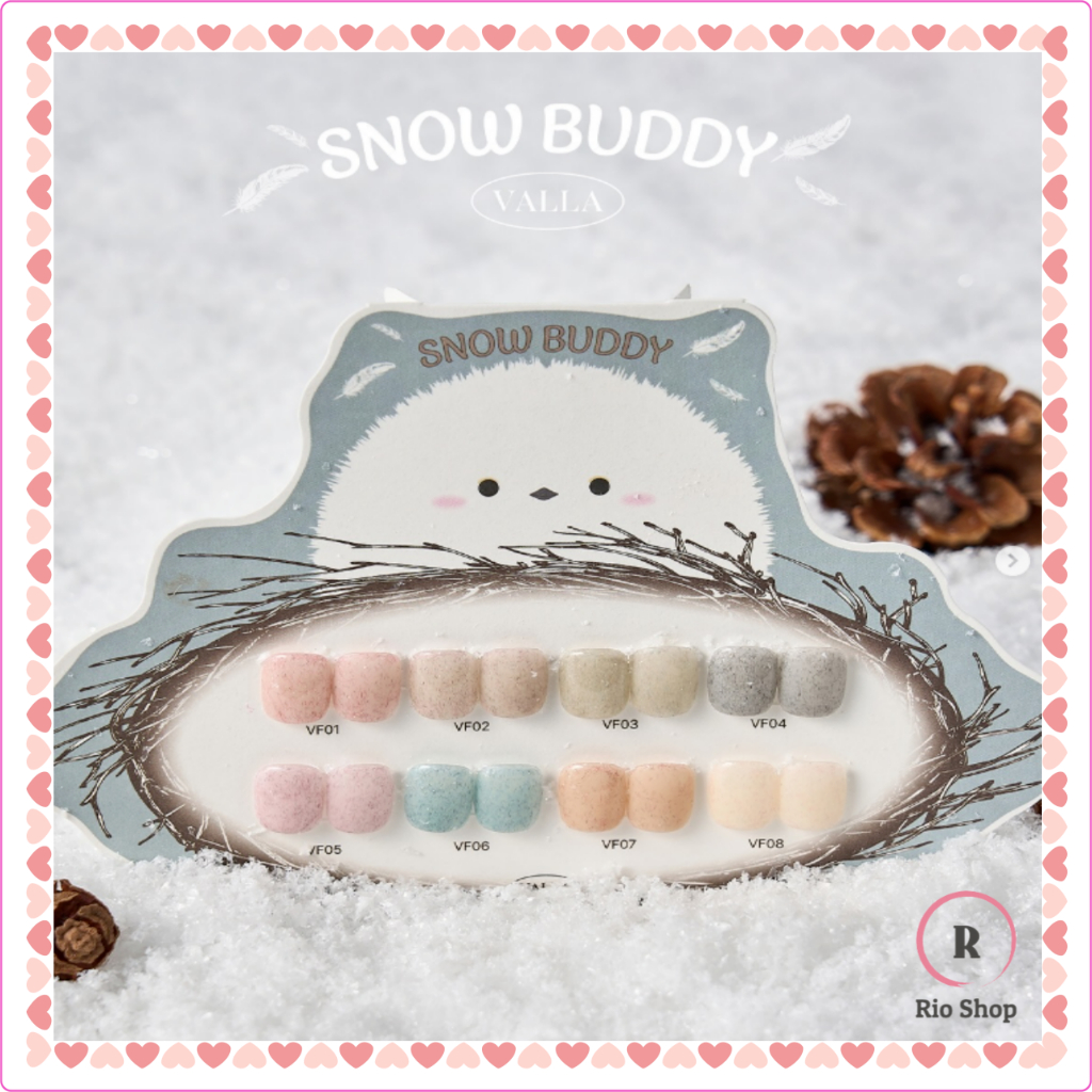 VALLA x Snow Buddy 8 Color Set Velvet Nail