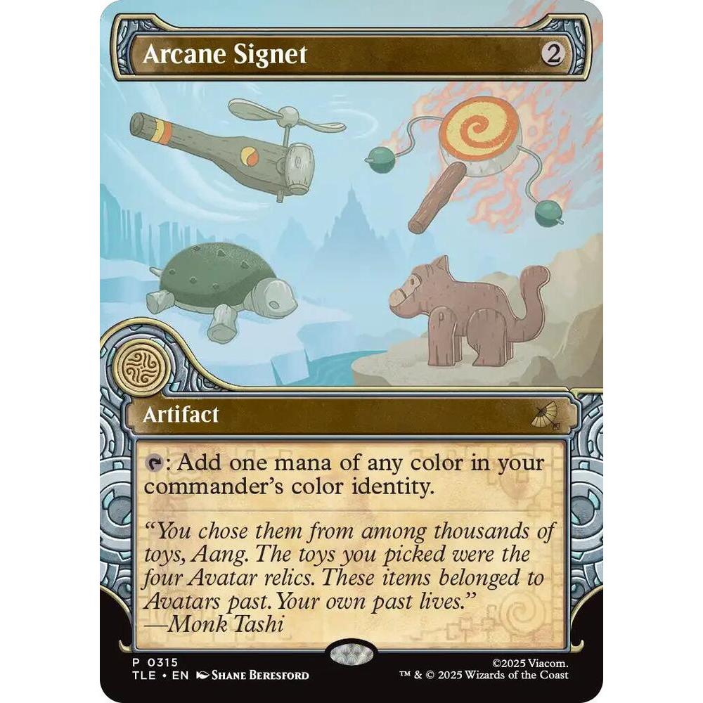 MTG Avatar: The Last Airbender Eternal - Arcane Signet ไร้ขอบ Non Foil