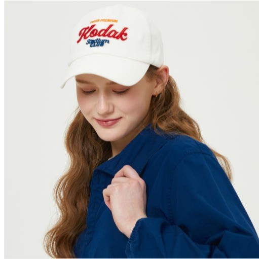 [Kodak] หมวกเบสบอล Cotton Twill Ivory & Black ดีไซน์คลายๆ เพิ่มสไตล์ให้วันของคุณ