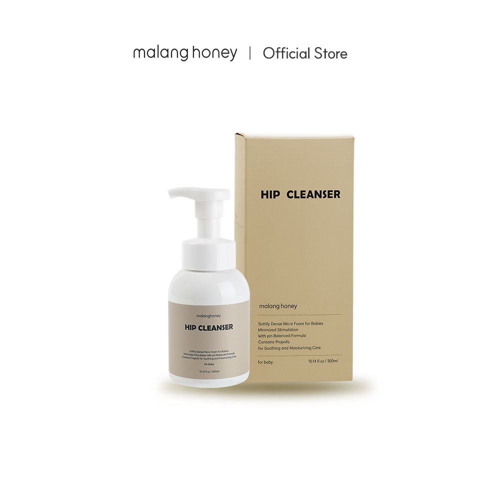 [Malang Honey] เบบี้ ฮิป คลีนเซอร์ Baby Hip Cleanser  (ฤทธิ์ต้านเชื้อแบคทีเรีย/ค่า pH ที่เป็นกรดอ่อน) 300มล