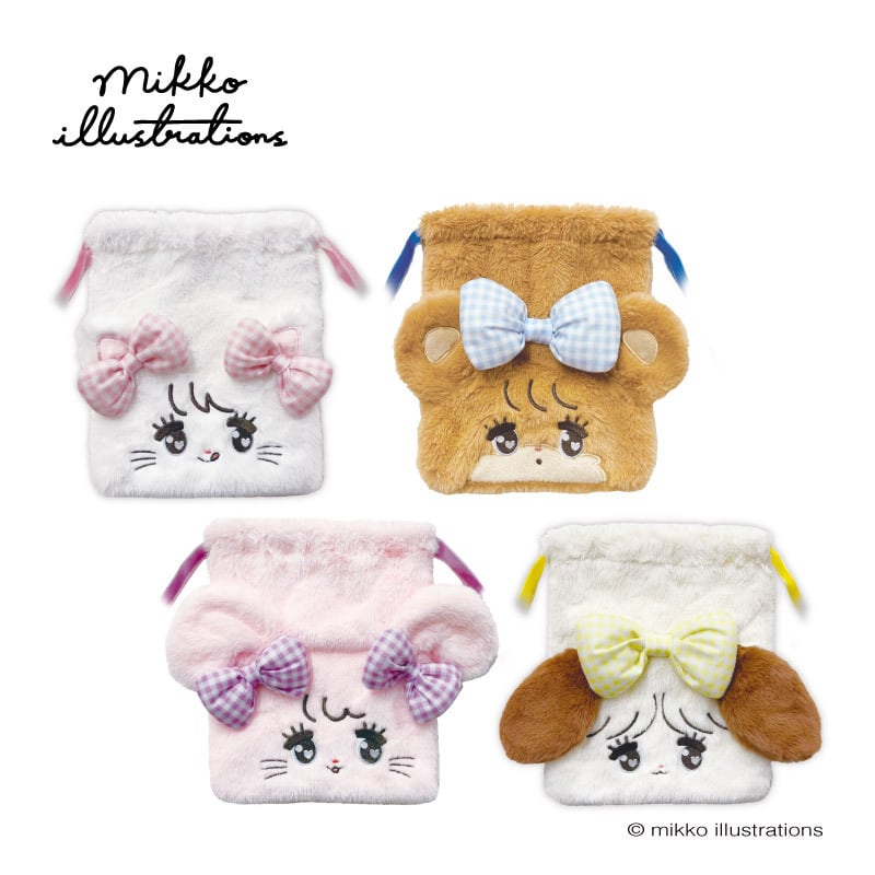 พร้อมส่ง ภาพประกอบ Mikko ของ กระเป๋าตุ๊กตา Mofu Mofu (4 การออกแบบ | Japan Limited)