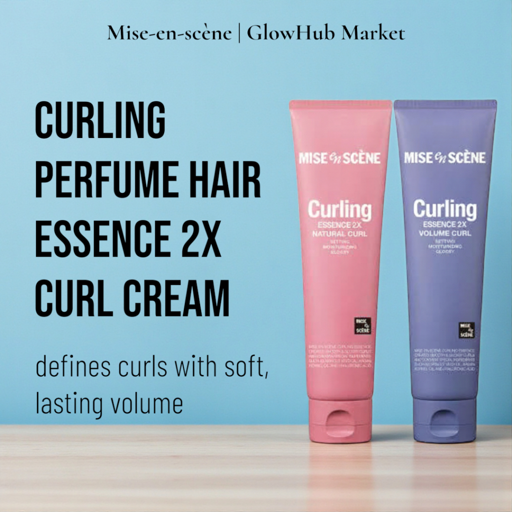 Mise En Scene Curling Perfume Hair Essence 2X Curl Cream – ครีมดัดผม จัดแต่งทรงผม volume Curl