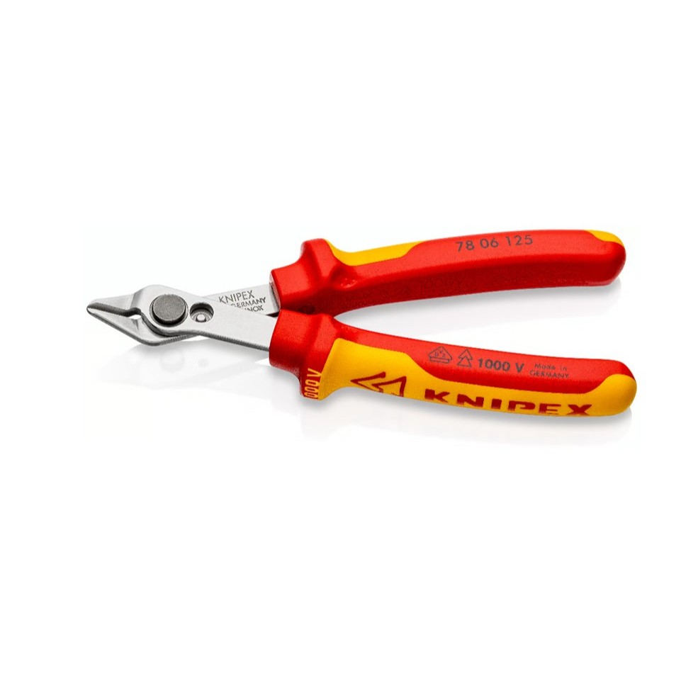 KNIPEX  78 06 125 คีมตัดอิเล็กทรอนิกส์ รุ่น Super Knips ด้าม VDE