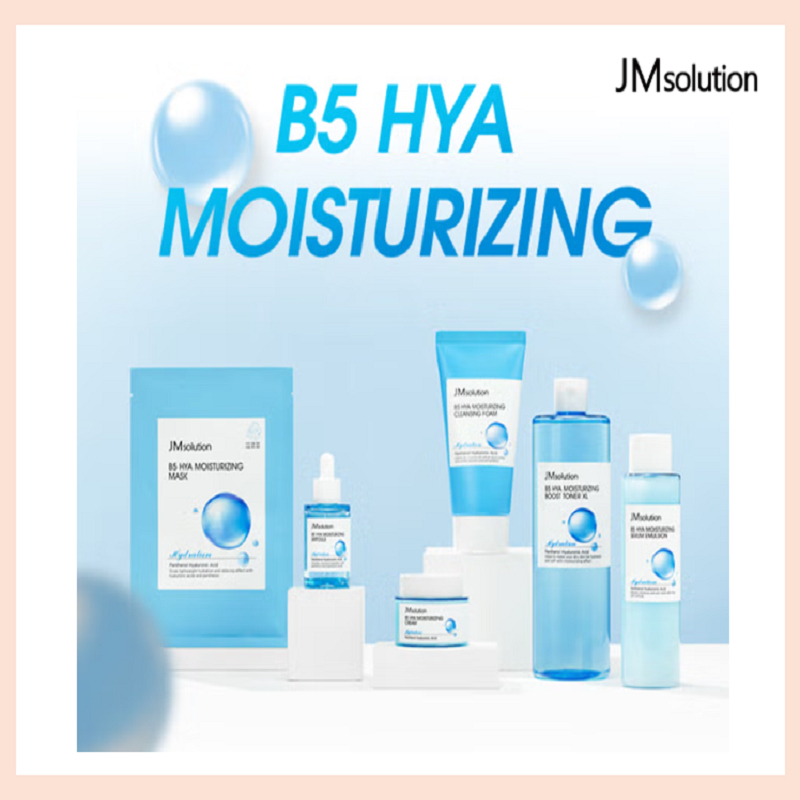 [JM Solution] B5 HYA Moisturizing Line / Toner, Emulsion, Ampoule, Cream, Mask Pack, Foam Cleanser /