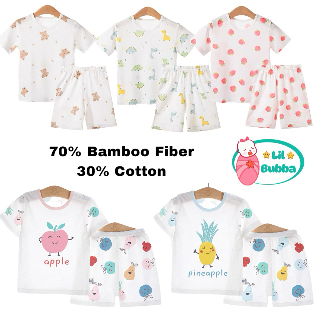 [LIL BUBBA] BAMBOO COTTON KIDS CLOTHES HOMEWEAR KIDS LOUNGEWEAR