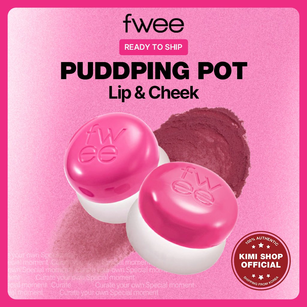 [FWEE] Lip&Cheek Blurry Pudding Pot 35 สี