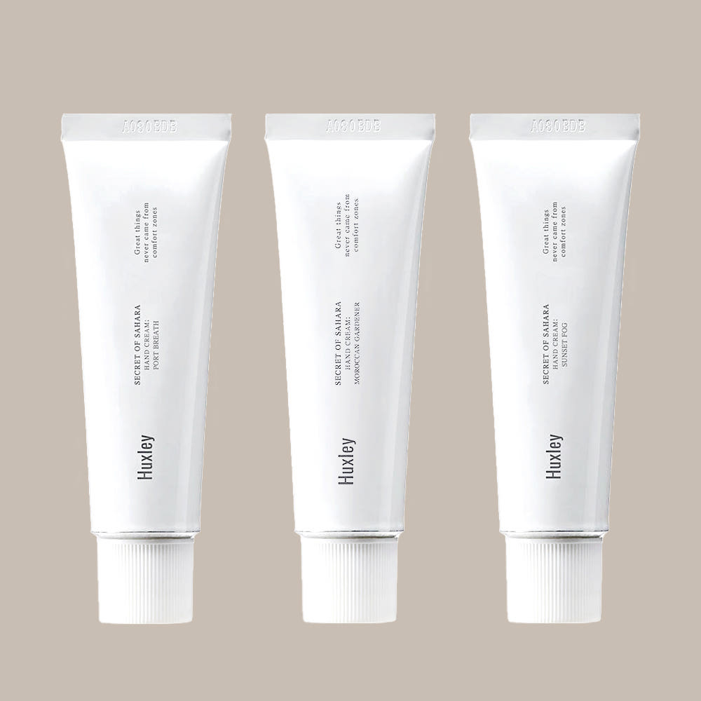 Huxley Hand Cream Set (30ml x 3) Moroccan Gardener/Port Breeze/Sunset Fog