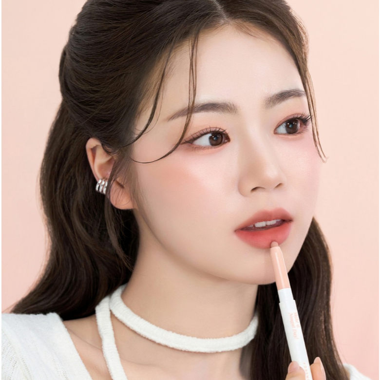Forencos Nougat Hide & Fit Lip Pencil 0.8g │ การแรเงาตามธรรมชาติ & เครื่องทําทับลิป │ Soft MLBB Nude Shades