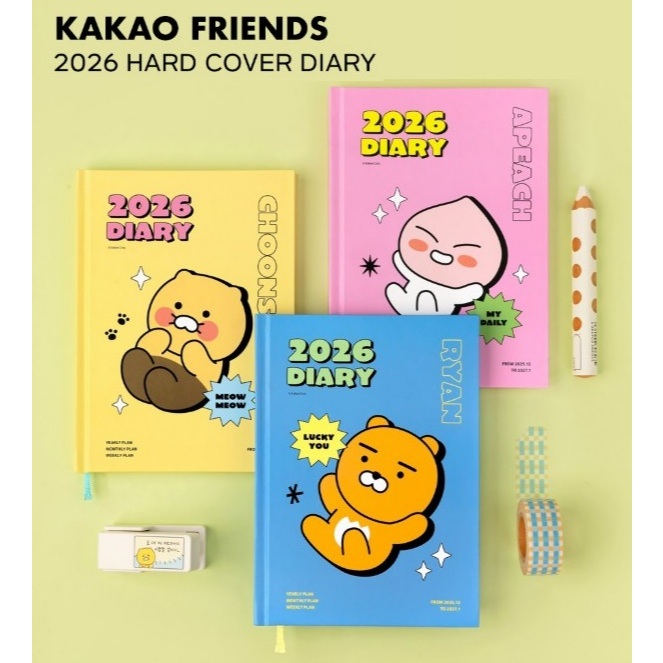 [KAKAO FRIENDS] 2026 Diary Planner - Lyan / Apeach / Chunsik