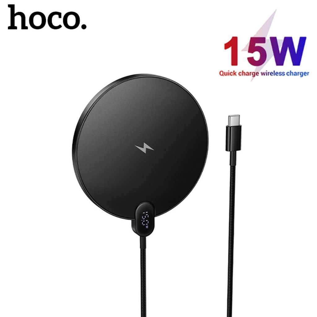 HOCO 15W LED DISPLAY ULTRA THIN WIRELESS FAST CHARGER CW62