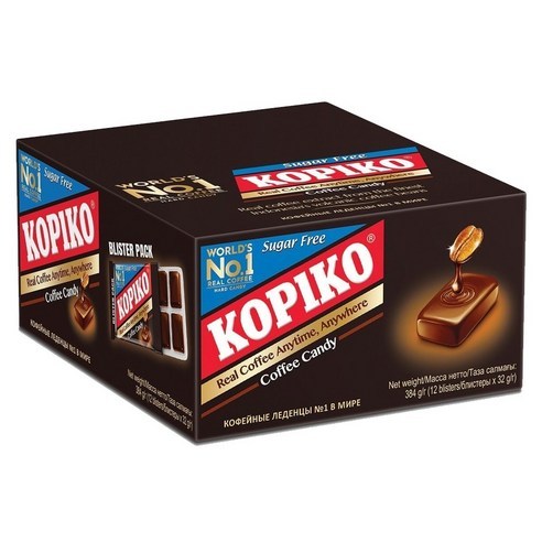 [Kopiko] ลูกอมกาแฟรสน้ำตาล | 32g x 12 ห่อ - ลูกอมกาแฟอร่อย | ห่อลูกอมกาแฟน้ำตาล | ชุดลูกอมกาแฟ