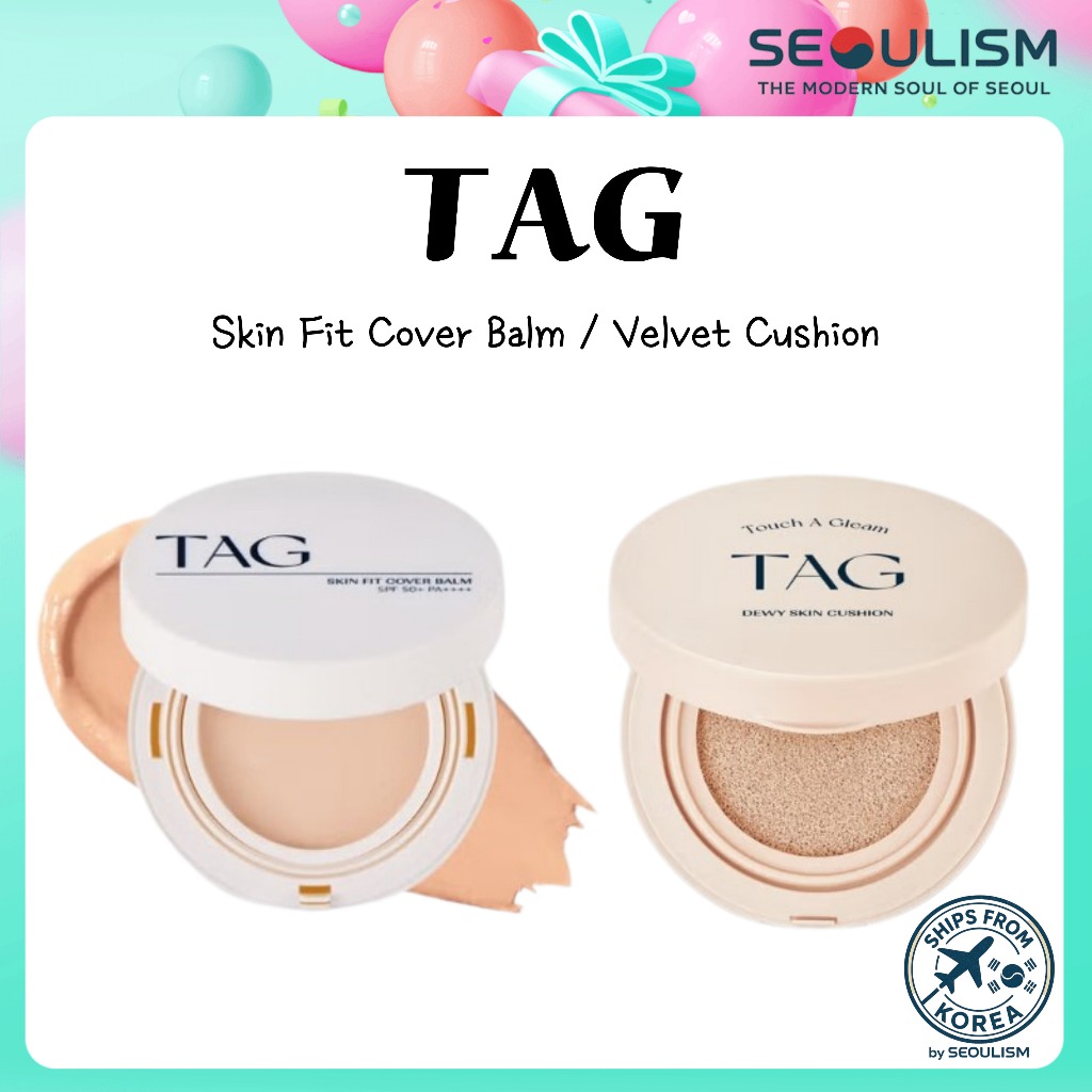 🇰🇷[Daiso x TAG] Dewy Skin/Velvet/Pink Light Cushion/ Skin Fit Cover Balm | สินค้าแท้