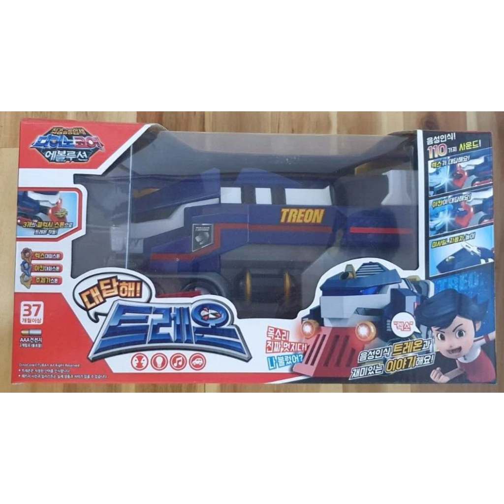 Dino Core EVOLUTION MEGA D-FIGHTER TREON Light & Sound Train การจดจําด้วยเสียง ของเล่นเกาหลี