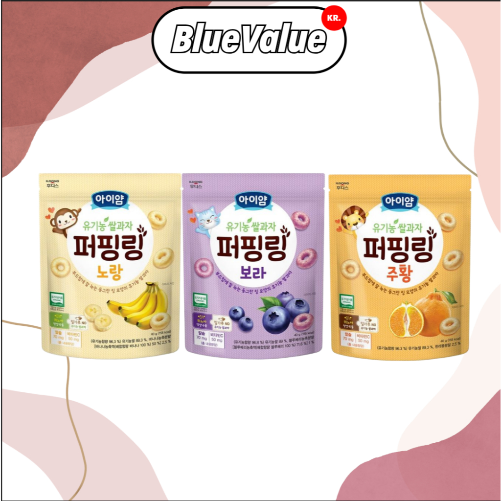 ILDONG KOREAN BABY SNACKS พัฟริง (40g)