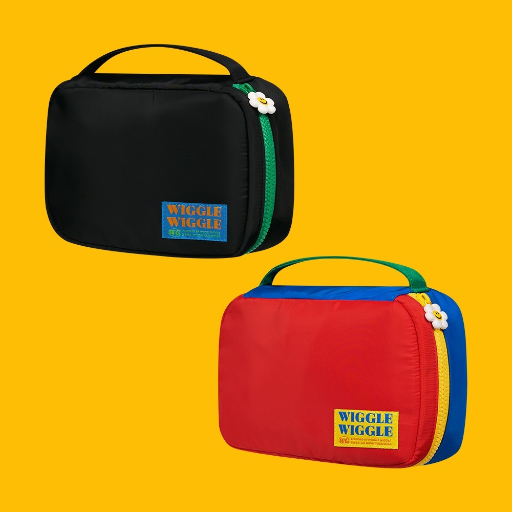 [Wiggle Wiggle Official ] Make-Up Pouch Set + Inner PouchTravel Cosmetic OrganizerMulti-Pocket Stora
