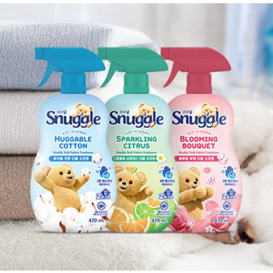 Snuggle Fabric Freshener Spray 470ml (6 กลิ่น) Long-Lasting Soft Clean Scent Deodorizer สําหรับเสื้อ