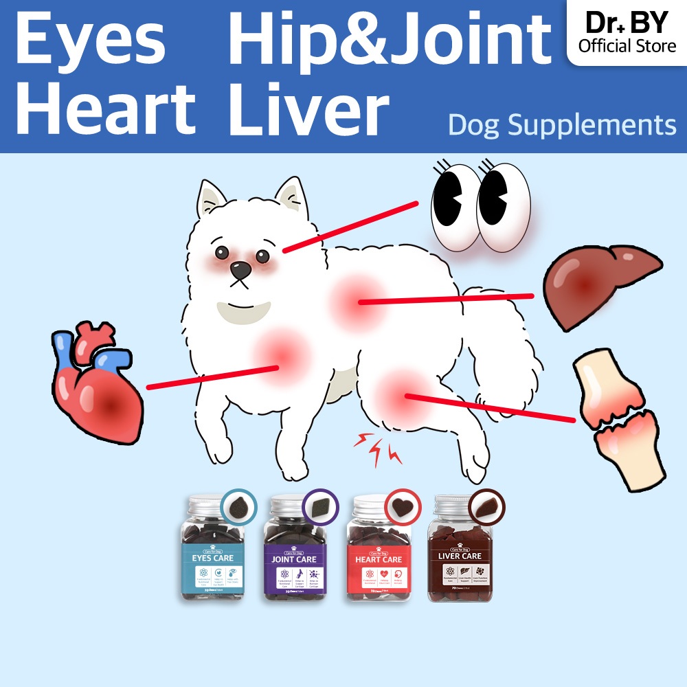 [Doctor By DOG GERKY SUPPLEMENTS] ขนมสุนัข อาหารเสริมตาน้ําตา อาหารดูแลข้อสําหรับลูกสุนัข