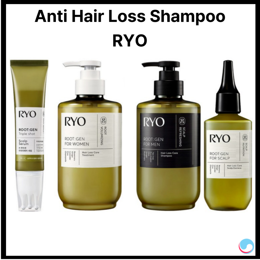 [RYO] Root Gen Anti Hair Loss Care Shampoo, Treatment, Essence, เซรั่มสําหรับหนังศีรษะมันที่บอบบาง