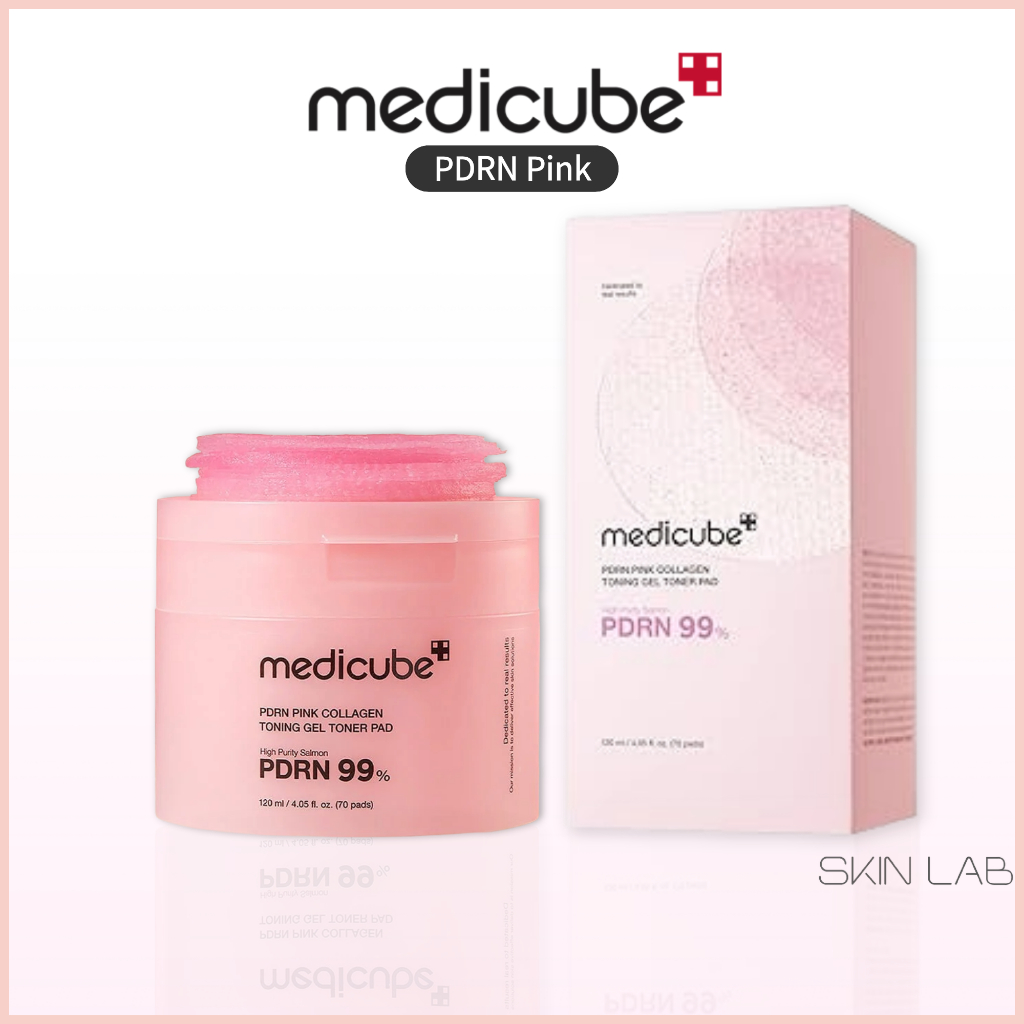 [medicube] PDRN Pink Collagen Toning Gel Toner Pad 70 Pads / 120ml โทนเนอร์แพด PDRN และคอลลาเจน