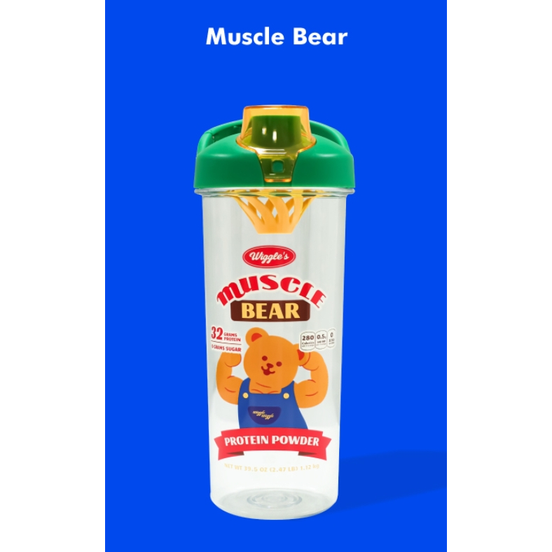 🎀【SALE!!! พร้อมส่ง】Wiggle Wiggle Shake Tumbler - Muscle Bear 700ml/ 24oz
