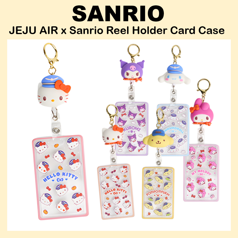 [SANRIO] JEJU AIR x SANRIO Character กระเป๋าบัตร พกพาสะดวกสำหรับการเดินทาง มีลาย Kitty, Kuromi และ C