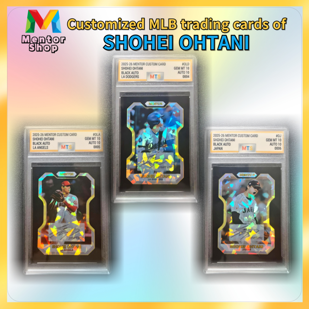 [ร้านเมนเตอร์] ✨ การ์ดเทรดดิ้งอัตโนมัติ Shohei Ohtani Custom Black ✨