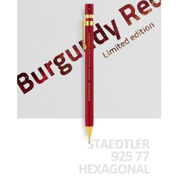Staedtler 925 - 77 Hexagonal 0.5mm BURGUNDY ดินสอเขียนแบบร่าง