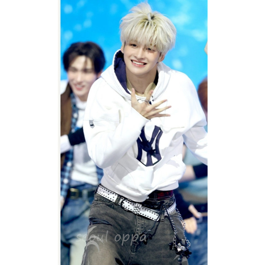 เข็มขัดแบบฝั่งเกาหลี มียางด้านข้างแท้ 100% จากแบรนด์ TWS Jihoon