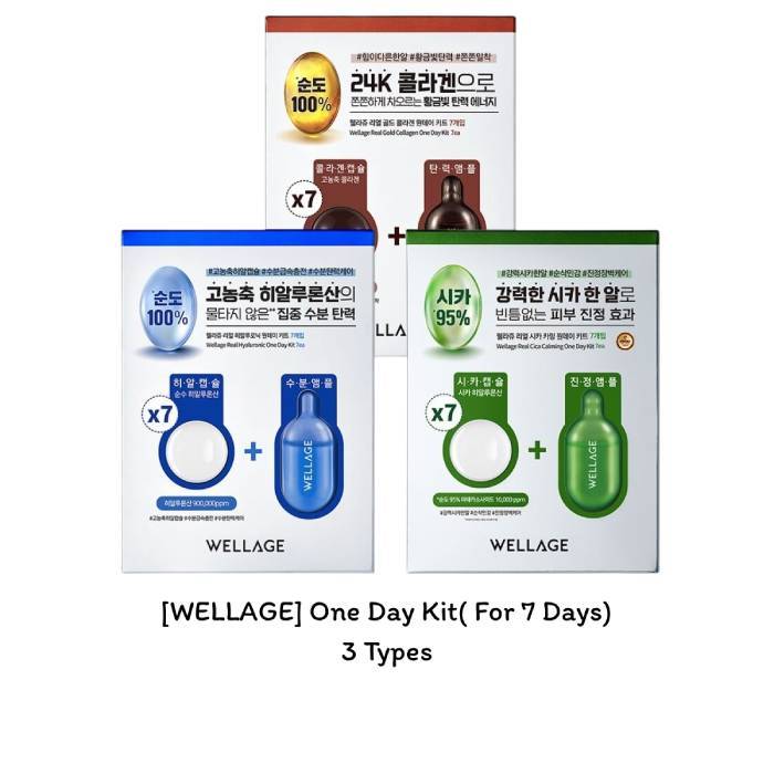 [WELLAGE] ชุดวันเดียวสําหรับ 7 วัน / 3 แบบ / K-BEAUTY