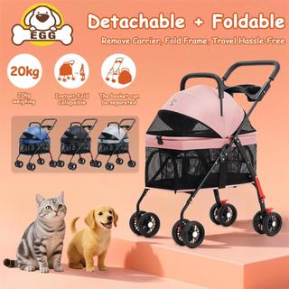 EGG Foldable Pet Trolley The basket is separable Dog Cat Load capacity 20kg Carrier Strong Structure