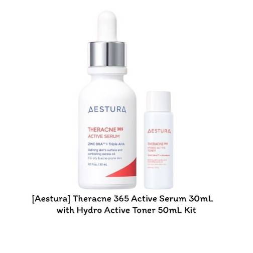 [Aestura] Therecne 365 Active Serum 30mL with Therecne 365 Hydro Active Toner 50mL Kit / K-BEAUTY