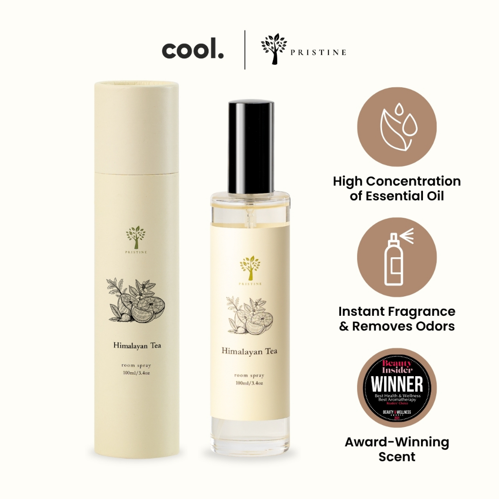 Pristine Room Spray | Himalayan Tea | Signature | Essential Oil | 100ml | ION Orchard | Fight Odors