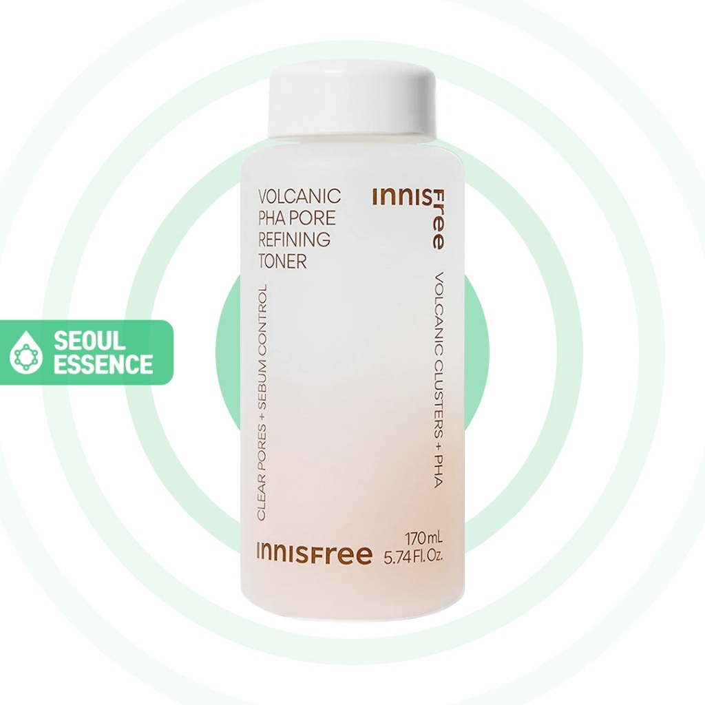 Innisfree Volcanic PHA Pore Rinning Toner 170ml - เรื่องราวของ Jeju Volcanic Clusters™,รวมถึงผิวมัน