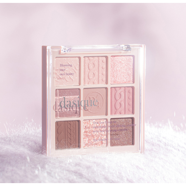 Dasique Eyeshadow Palette 16 Violet Knit 9 สี Cool Tone Eye Makeup Palette สําหรับ Daily & Soft Glam
