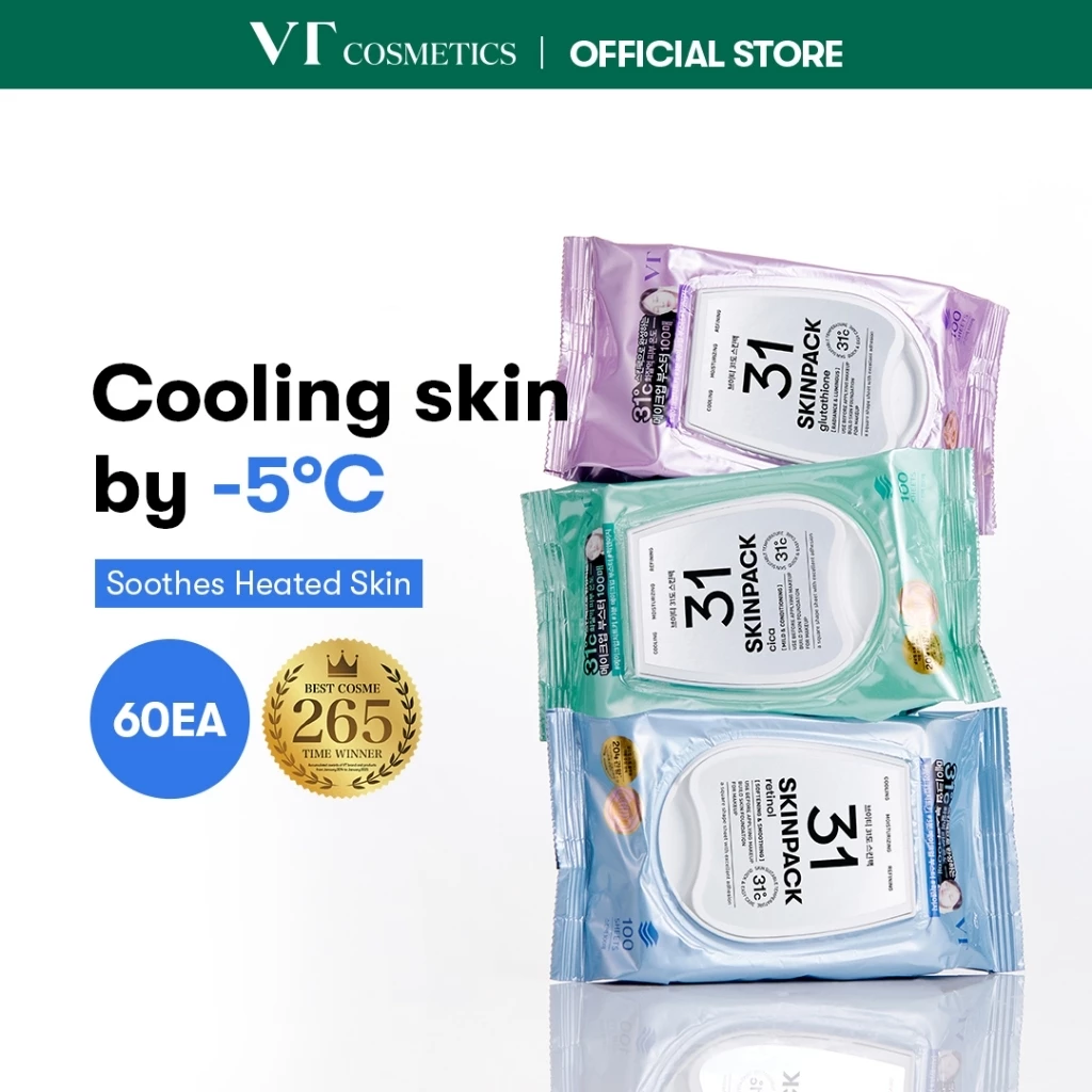 [VT] Giant Toner Pad SKIN Pack Cooling Pack (อ่อน, ส่องสว่าง, เรียบเนียน) [Official Flagship]