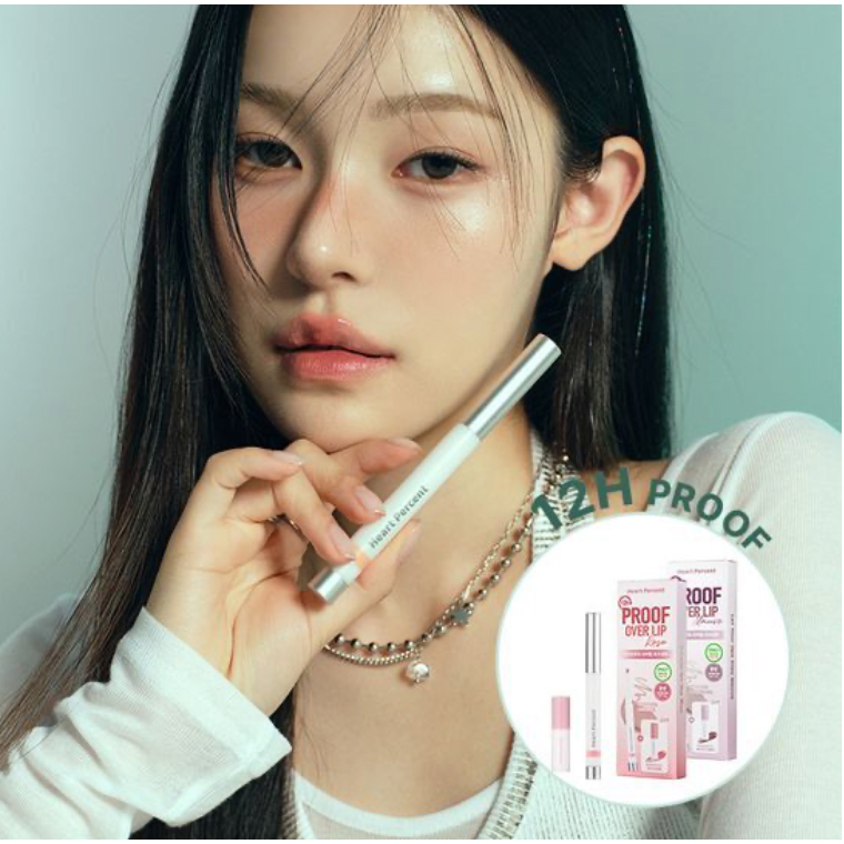 Heart Percent Dot On Mood Lineproof Lip Pencil + MIni Tint, Olive Young Set