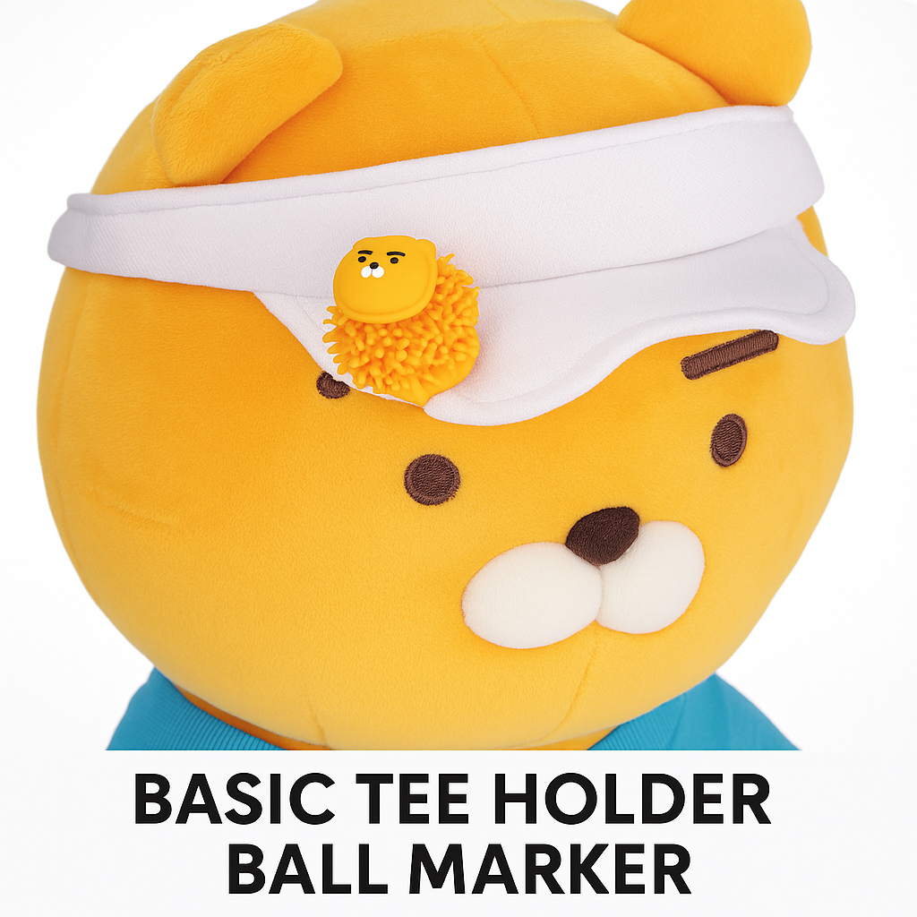 Kakao Friends Golf Basic Golf Tee Holder and Ball Marker Ryan, Chunsik