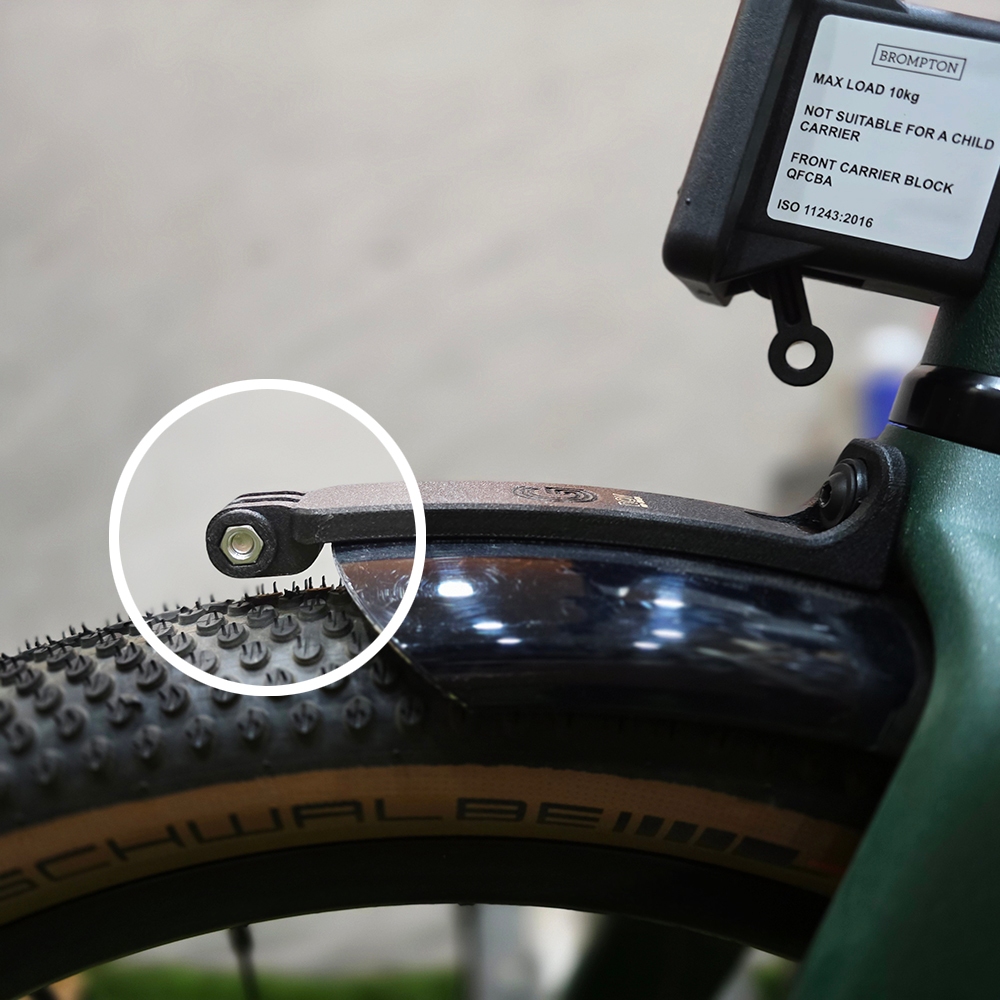 Nov Light Mount สำหรับ Brompton G พร้อมติดตั้งกับบังโคลนและGoPro