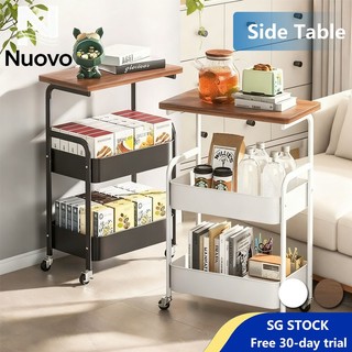 【Next-Day Delivery】Side Table Multi-layer Trolley Multifunctional Cart Storage Rack Shelves With Wheels Kitchen Storage