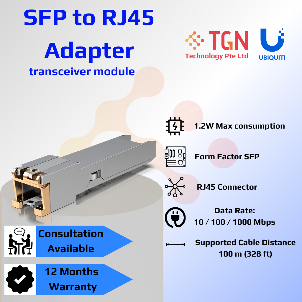 Ubiquiti UF-SFP-RJ45-1G/UACC-CM-RJ45-1G-Transceiver