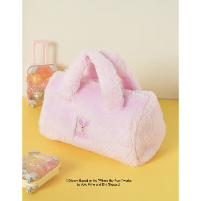 Disney Piglet Fluffy Mini Tote Bag – สีชมพู
