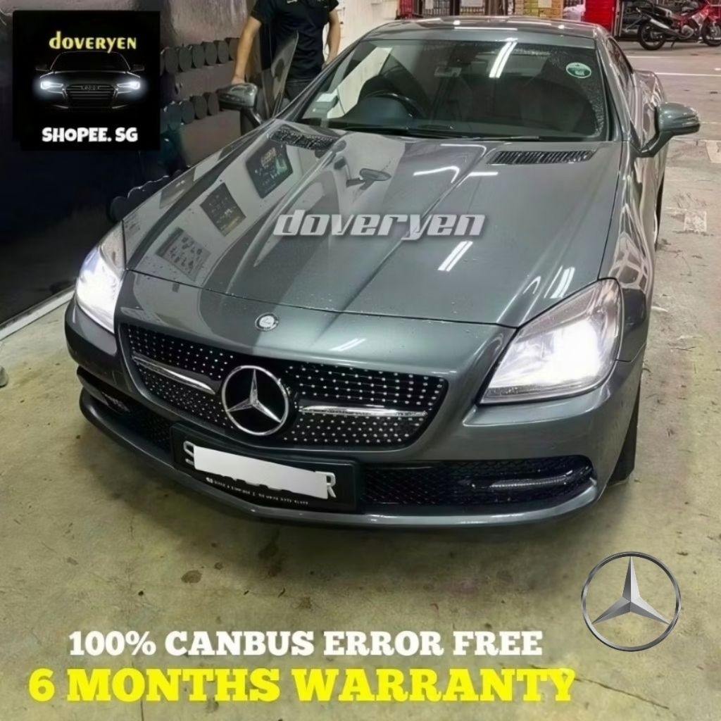 Mercedes SLK R171 R172 - 6500k สีขาว Canbus LED ไฟหน้าหลอดไฟ 100% ข้อผิดพลาดฟรี - 9006 H1 H7 H8 H9 H